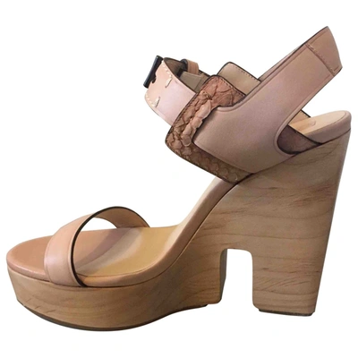 Pre-owned Reed Krakoff Leather Sandal In Camel
