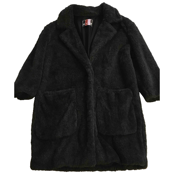 Pre-Owned Msgm Grey Faux Fur Coat | ModeSens