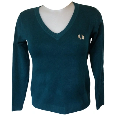 Pre-owned Fred Perry Cashmere Jumper In Green