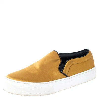Pre-owned Celine Yellow Cloth Trainers