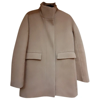 Pre-owned Jcrew Wool Coat In Camel