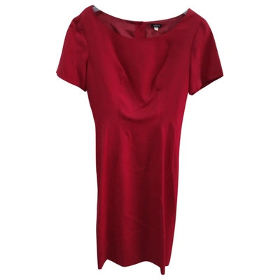 Pre-owned Aspesi Silk Mid-length Dress In Red