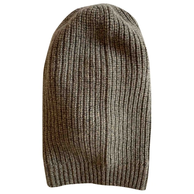 Pre-owned Agnona Cashmere Hat In Brown