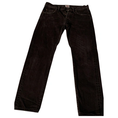 Pre-owned Edwin Black Cotton Jeans