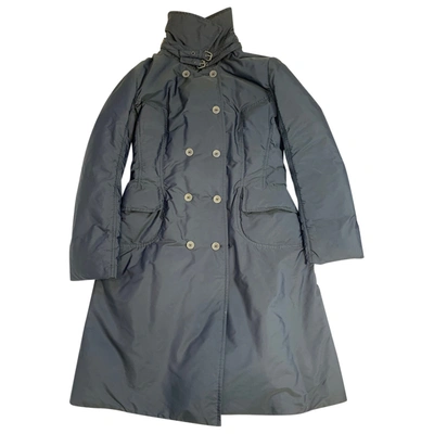 Pre-owned Ermanno Scervino Puffer In Navy