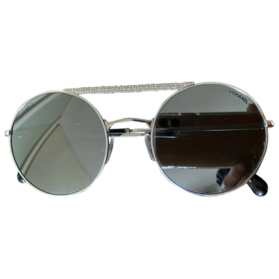 Pre-owned Chanel Black Metal Sunglasses