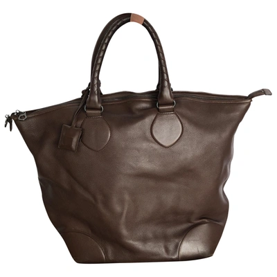 Pre-owned Bottega Veneta Brown Leather Bag