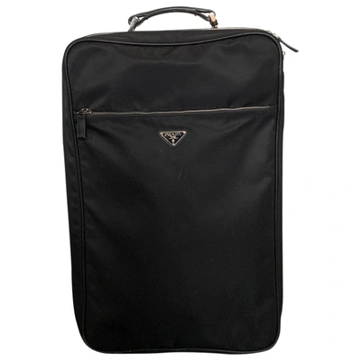 Pre-owned Prada Black Cloth Travel Bag