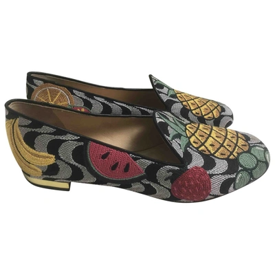 Pre-owned Charlotte Olympia Multicolour Cloth Flats