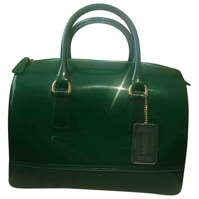 Pre-owned Furla Candy Bag Green Handbag