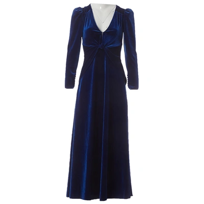 Pre-owned Self-portrait Blue Velvet Dresses