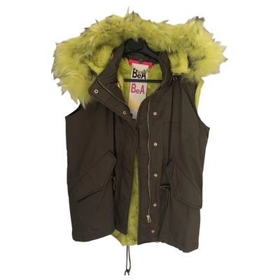 Pre-owned Beayukmui Puffer In Green