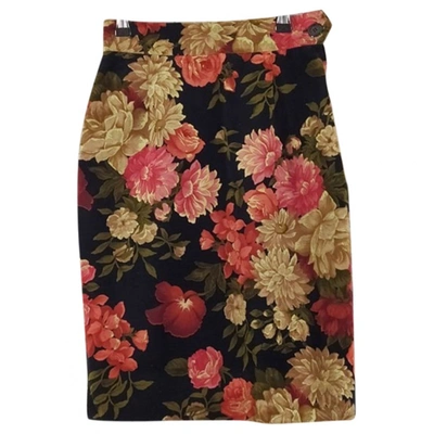 Pre-owned Moschino Multicolour Velvet Skirt