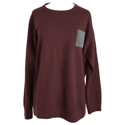 Pre-owned Brunello Cucinelli Cashmere Jumper In Burgundy