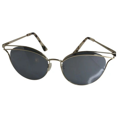 Pre-owned Alexander Mcqueen Gold Metal Sunglasses