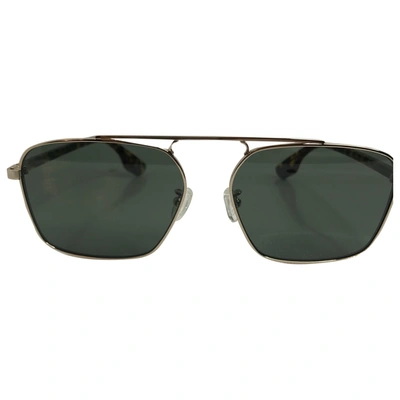 Pre-owned Mcq By Alexander Mcqueen Gold Metal Sunglasses