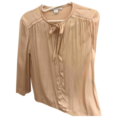 Pre-owned Diane Von Furstenberg Silk Blouse In Pink