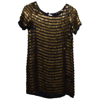 Pre-owned French Connection Glitter Tunic In Metallic