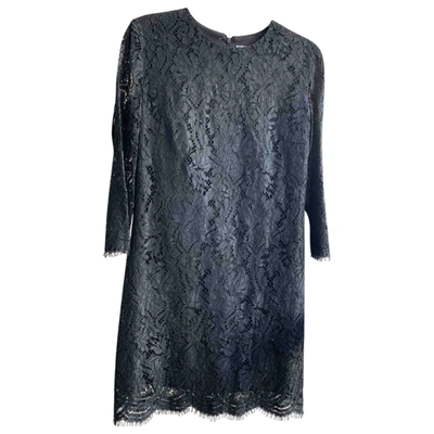 Pre-owned Msgm Lace Dress In Black