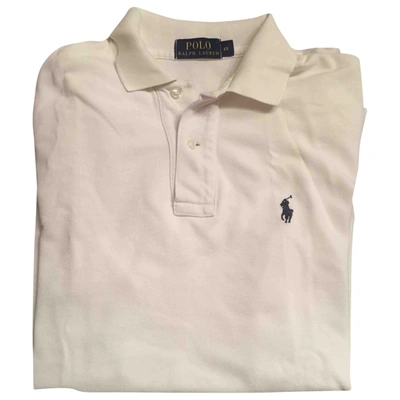 Pre-owned Polo Ralph Lauren White Cotton Polo Shirts
