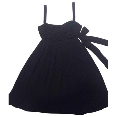 Pre-owned Christian Lacroix Black Silk Dress