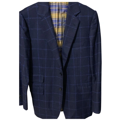 Pre-owned Loro Piana Blue Cashmere Jacket
