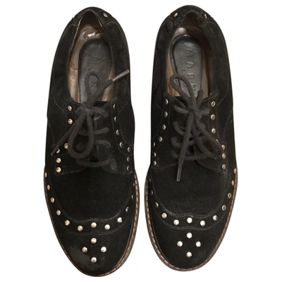 Pre-owned Marni Lace Ups In Black