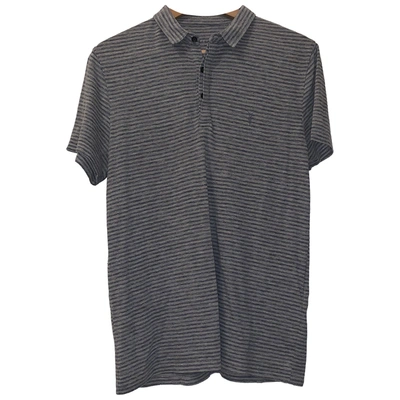 Pre-owned Allsaints Polo Shirt In Grey