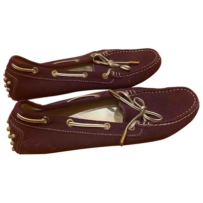 Pre-owned Tod's Mules & Clogs In Purple