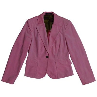 Pre-owned Marc Cain Pink Cotton Jacket