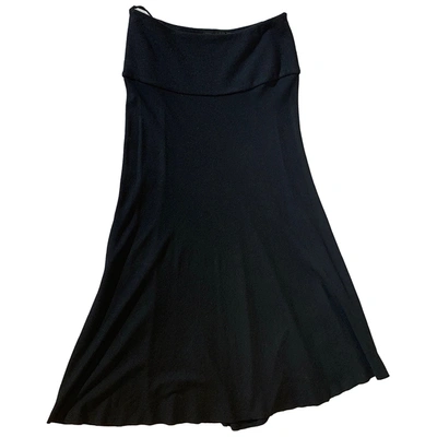 Pre-owned Donna Karan Mid-length Skirt In Black