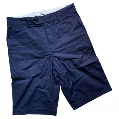 Pre-owned Adam Lippes Blue Cotton Shorts