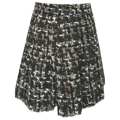 Pre-owned Dolce & Gabbana Wool Mini Skirt In Brown