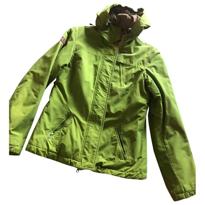 Pre-owned Napapijri Peacoat In Green