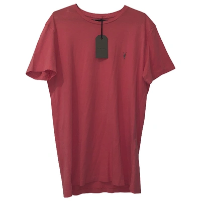 Pre-owned Allsaints Pink Cotton T-shirts