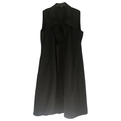 Pre-owned Elie Tahari Silk Mid-length Dress In Black