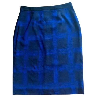 Pre-owned Hugo Boss Mid-length Skirt In Blue