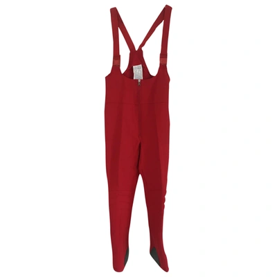 Pre-owned Sergio Tacchini Wool Jumpsuit In Red