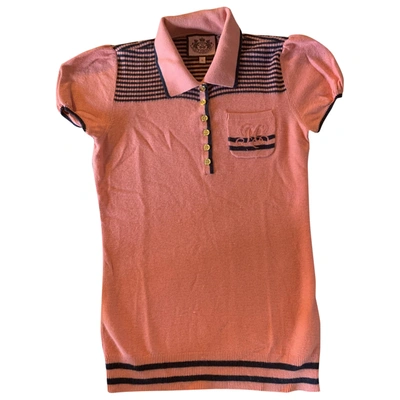 Pre-owned Juicy Couture Cashmere Polo In Pink