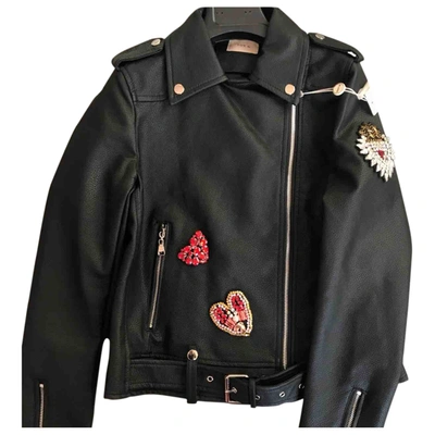Pre-owned Pinko Biker Jacket In Black