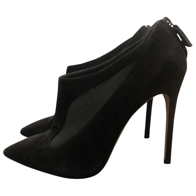 Pre-owned Casadei Ankle Boots In Black