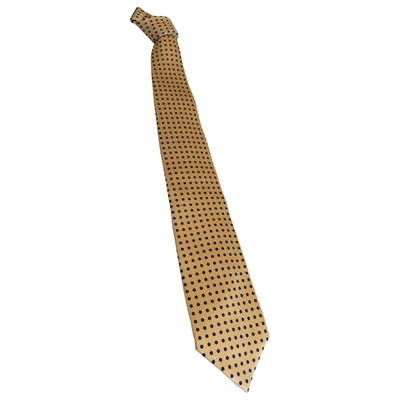 Pre-owned Polo Ralph Lauren Silk Tie In Yellow