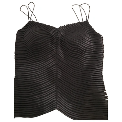 Pre-owned Ann Taylor Silk Corset In Black