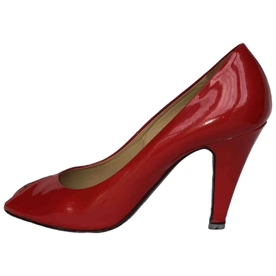 Pre-owned Le Silla Patent Leather Heels In Red