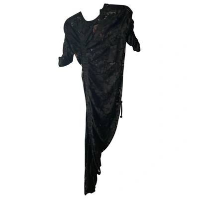 Pre-owned Preen By Thornton Bregazzi Maxi Dress In Black