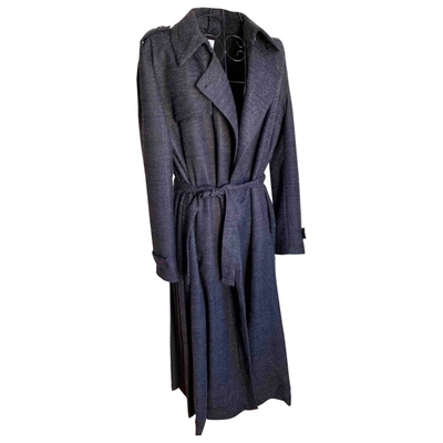 Pre-owned Vionnet Grey Wool Coat