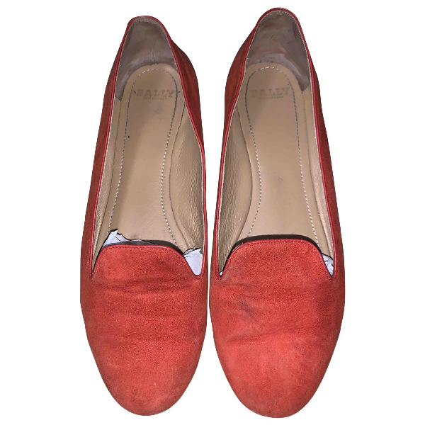 red suede flats womens