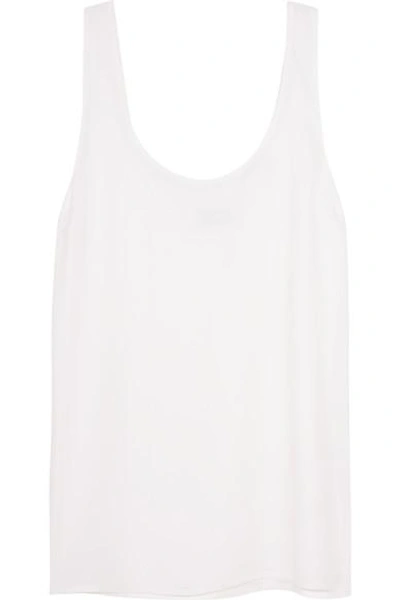 Equipment Kaylen Washed-silk Tank In White