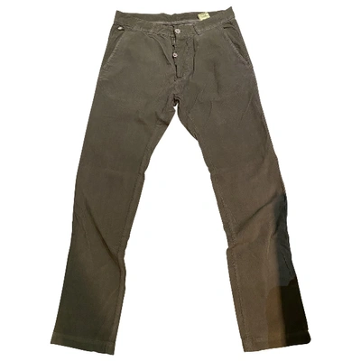 Pre-owned Mauro Grifoni Trousers In Khaki