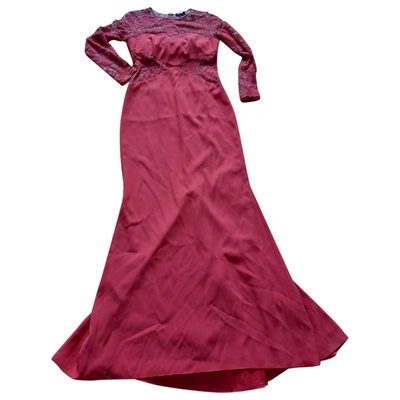 Pre-owned Paule Ka Maxi Dress In Red